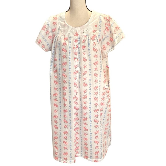 Vintage Lady Manhattan Floral House Dress Nightgown, Size Small NEW Old Stock - Picture 9 of 9